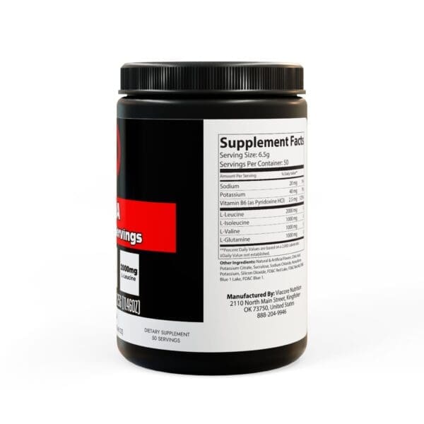 BCAA Supplement, Grape (325g, 11.46oz, 50 servings) - Image 3